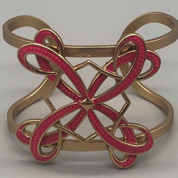NIB Pink Hope Breast Cancer Ribbon Cuff Bracelet - Picture 1 of 3